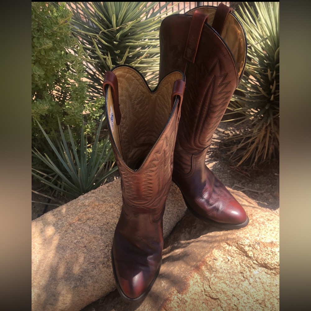 Men’s Mason Western Roper Cowboy Boots Size 8 1/2 EEE Includes Boot Inserts